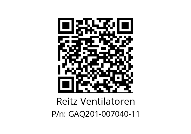   Reitz Ventilatoren GAQ201-007040-11