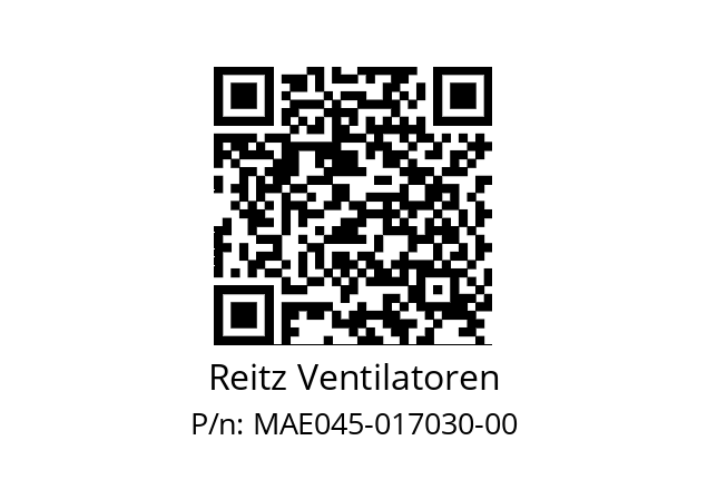   Reitz Ventilatoren MAE045-017030-00