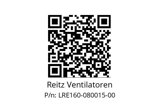   Reitz Ventilatoren LRE160-080015-00