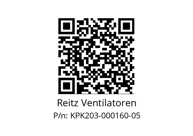   Reitz Ventilatoren KPK203-000160-05