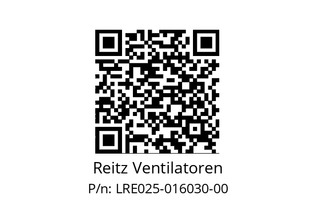   Reitz Ventilatoren LRE025-016030-00