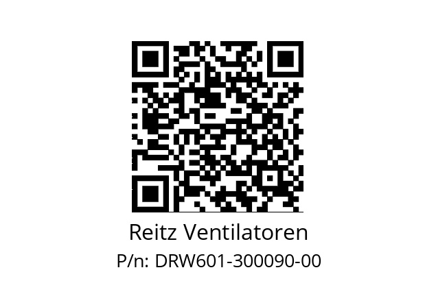   Reitz Ventilatoren DRW601-300090-00