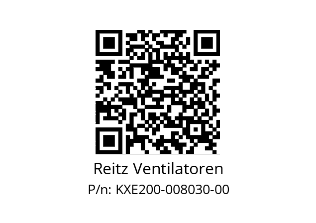   Reitz Ventilatoren KXE200-008030-00