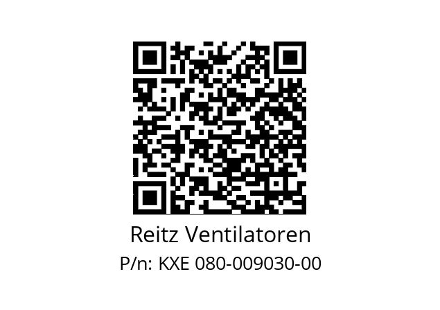   Reitz Ventilatoren KXE 080-009030-00