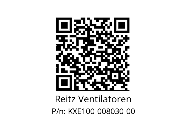   Reitz Ventilatoren KXE100-008030-00