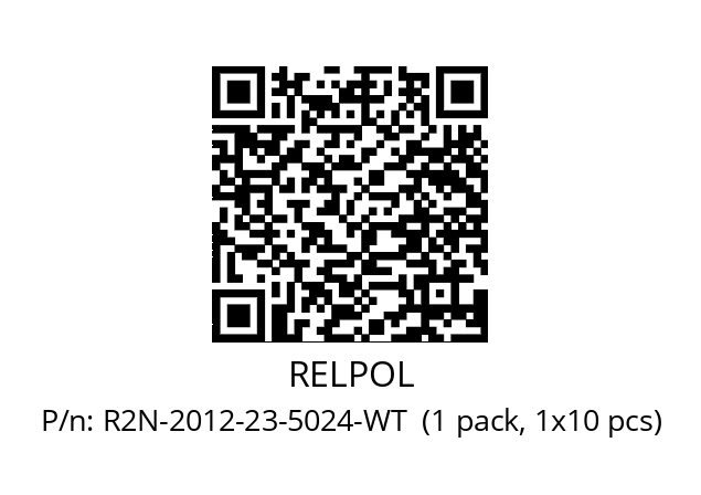   RELPOL R2N-2012-23-5024-WT  (1 pack, 1x10 pcs)