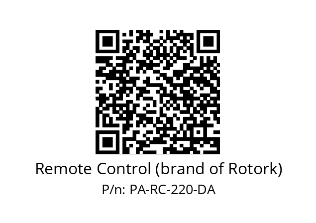   Remote Control (brand of Rotork) PA-RC-220-DA