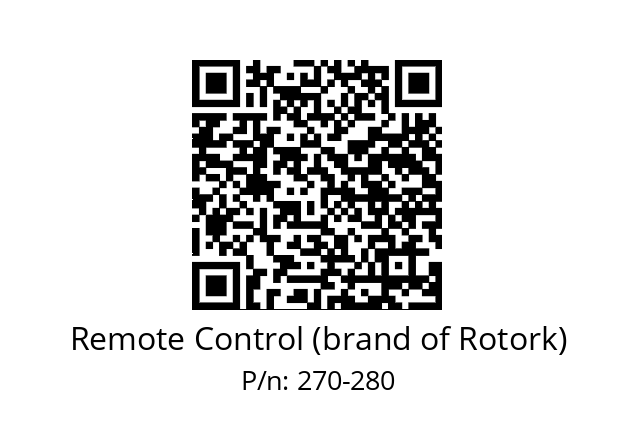   Remote Control (brand of Rotork) 270-280