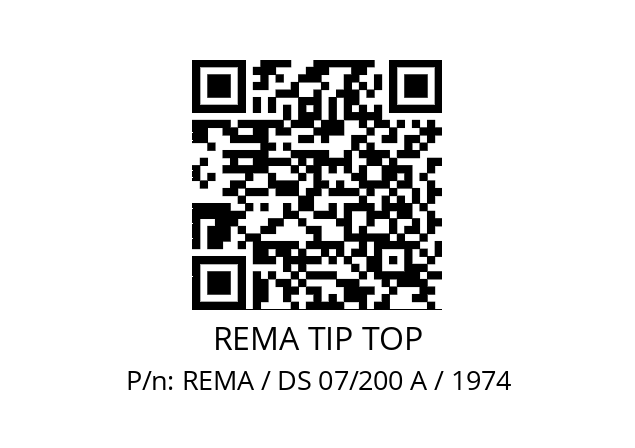   REMA TIP TOP REMA / DS 07/200 A / 1974