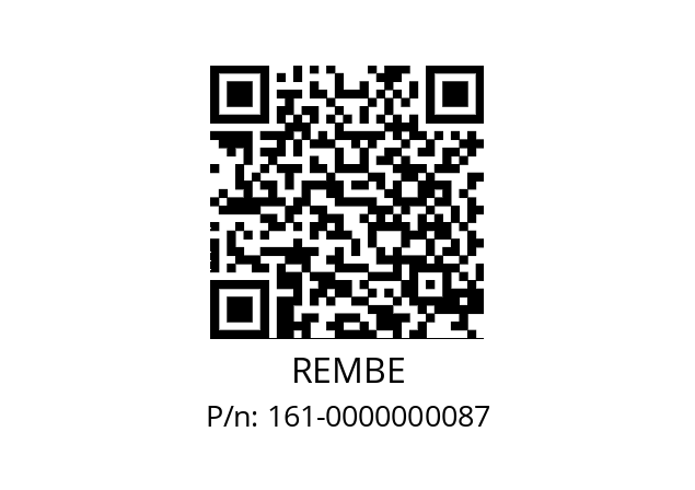   REMBE 161-0000000087