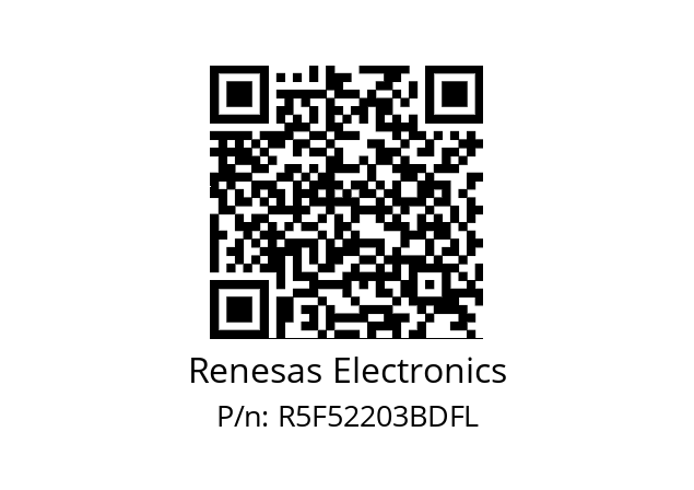   Renesas Electronics R5F52203BDFL