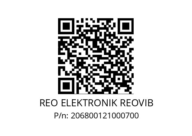   REO ELEKTRONIK REOVIB 206800121000700