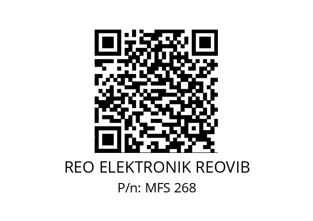   REO ELEKTRONIK REOVIB MFS 268