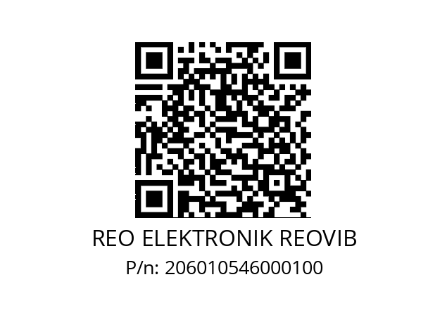   REO ELEKTRONIK REOVIB 206010546000100