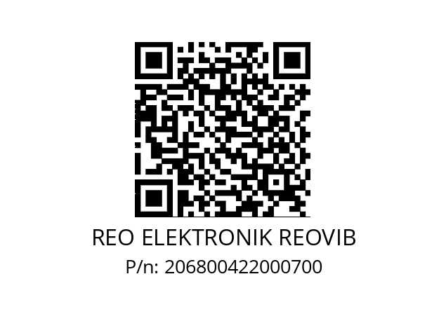   REO ELEKTRONIK REOVIB 206800422000700