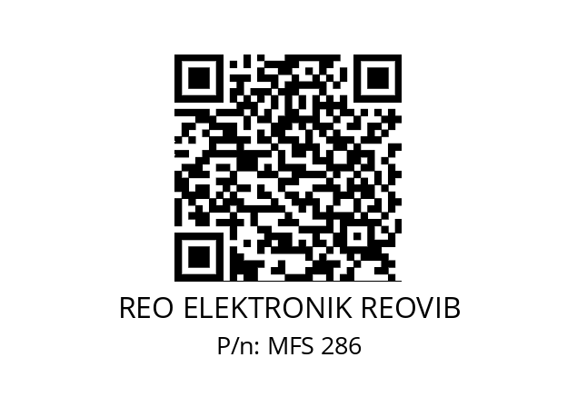   REO ELEKTRONIK REOVIB MFS 286