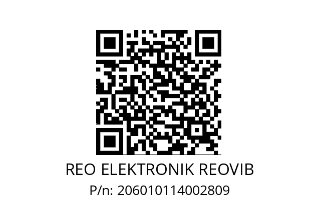   REO ELEKTRONIK REOVIB 206010114002809