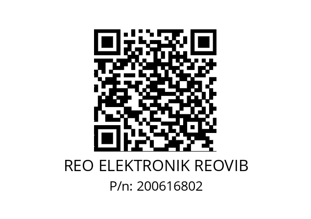   REO ELEKTRONIK REOVIB 200616802