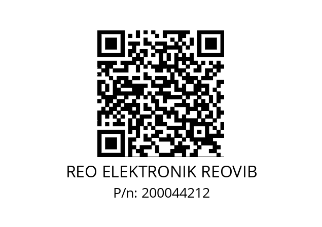   REO ELEKTRONIK REOVIB 200044212