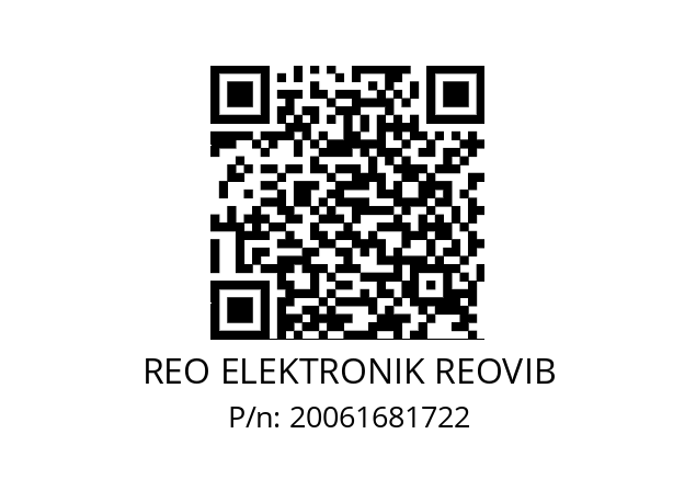   REO ELEKTRONIK REOVIB 20061681722