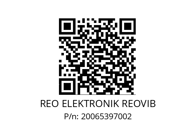   REO ELEKTRONIK REOVIB 20065397002