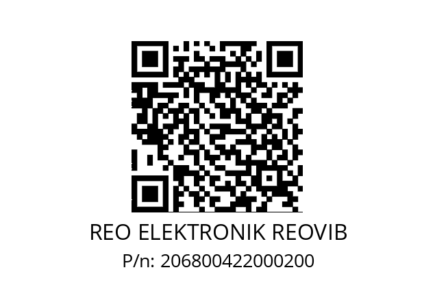   REO ELEKTRONIK REOVIB 206800422000200