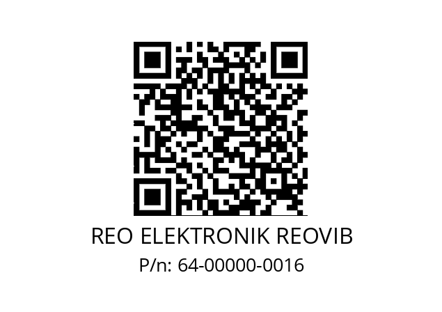   REO ELEKTRONIK REOVIB 64-00000-0016