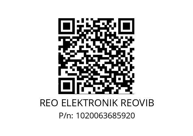   REO ELEKTRONIK REOVIB 1020063685920