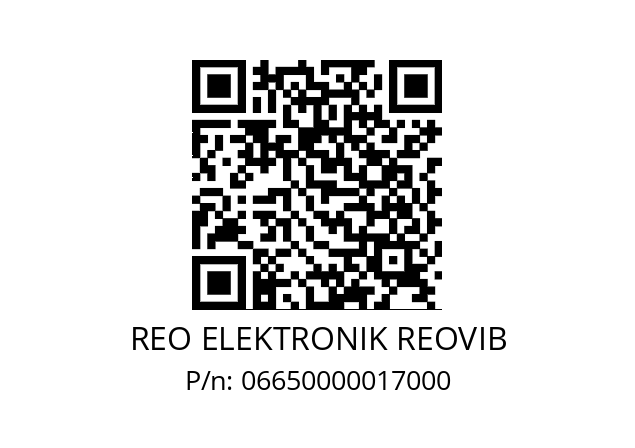   REO ELEKTRONIK REOVIB 06650000017000