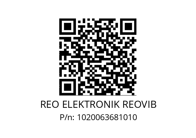   REO ELEKTRONIK REOVIB 1020063681010