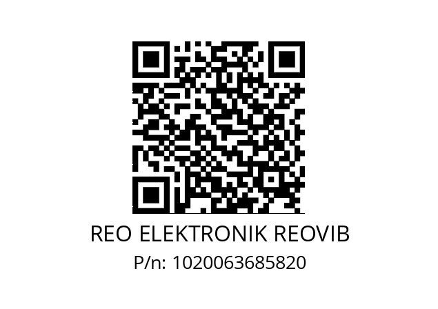   REO ELEKTRONIK REOVIB 1020063685820