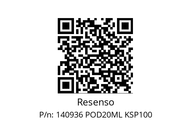   Resenso 140936 POD20ML KSP100