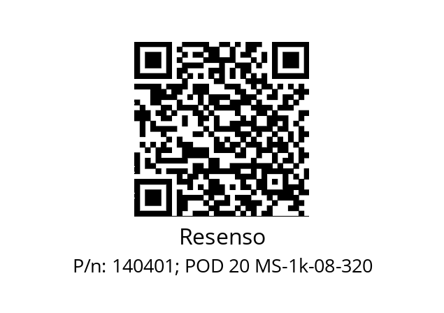   Resenso 140401; POD 20 MS-1k-08-320