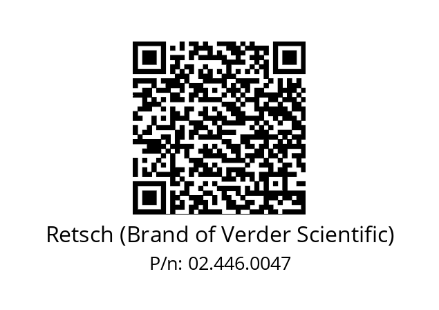   Retsch (Brand of Verder Scientific) 02.446.0047