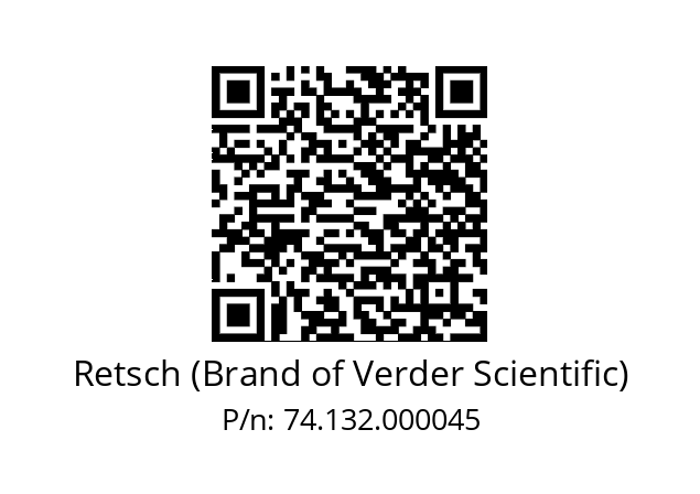   Retsch (Brand of Verder Scientific) 74.132.000045