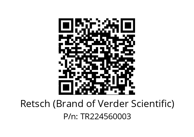   Retsch (Brand of Verder Scientific) TR224560003