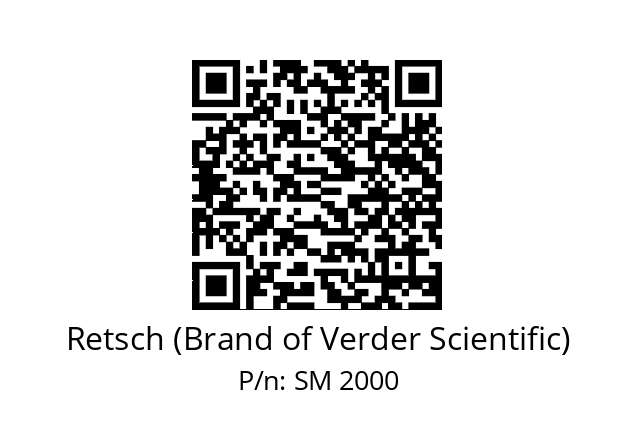   Retsch (Brand of Verder Scientific) SM 2000