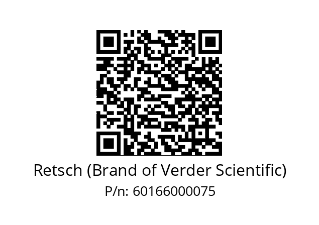   Retsch (Brand of Verder Scientific) 60166000075