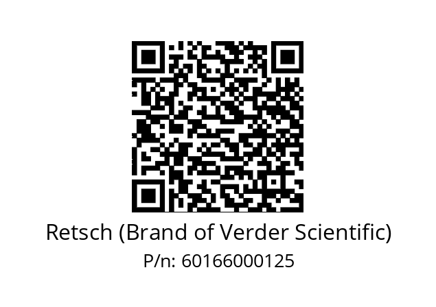   Retsch (Brand of Verder Scientific) 60166000125