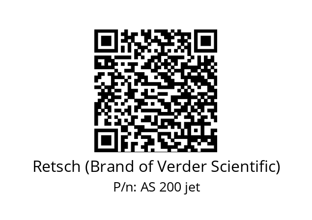   Retsch (Brand of Verder Scientific) AS 200 jet