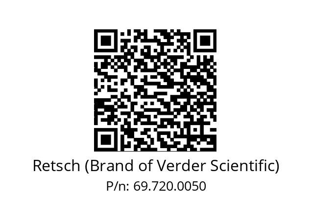   Retsch (Brand of Verder Scientific) 69.720.0050