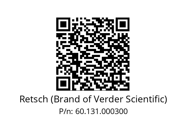   Retsch (Brand of Verder Scientific) 60.131.000300