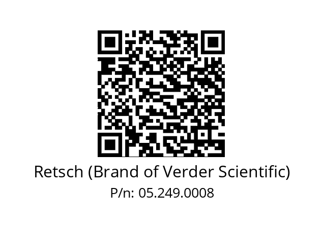   Retsch (Brand of Verder Scientific) 05.249.0008