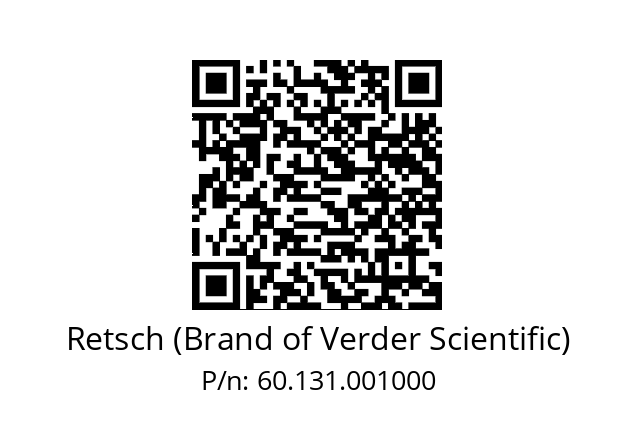   Retsch (Brand of Verder Scientific) 60.131.001000