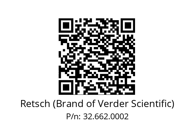   Retsch (Brand of Verder Scientific) 32.662.0002