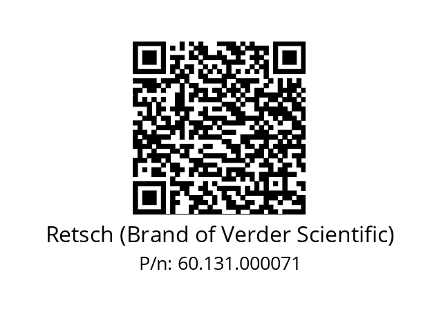   Retsch (Brand of Verder Scientific) 60.131.000071