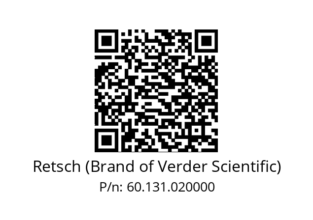   Retsch (Brand of Verder Scientific) 60.131.020000