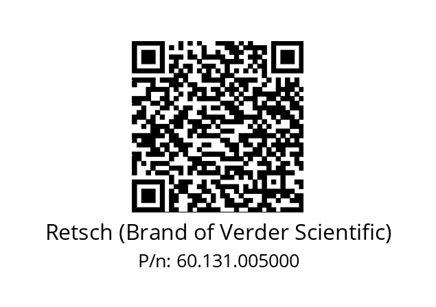   Retsch (Brand of Verder Scientific) 60.131.005000