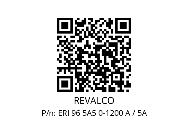   REVALCO ERI 96 5A5 0-1200 A / 5A