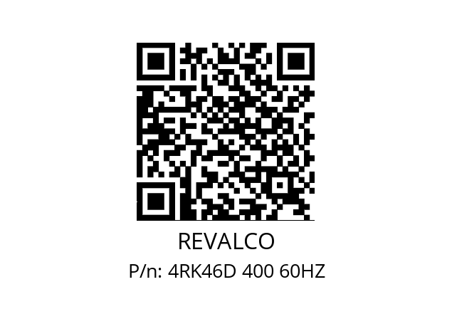   REVALCO 4RK46D 400 60HZ